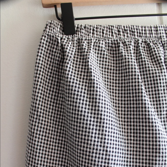 1990s Vintage Gingham Print High Waisted Shorts by Garnet Hill - Picture 3 of 7